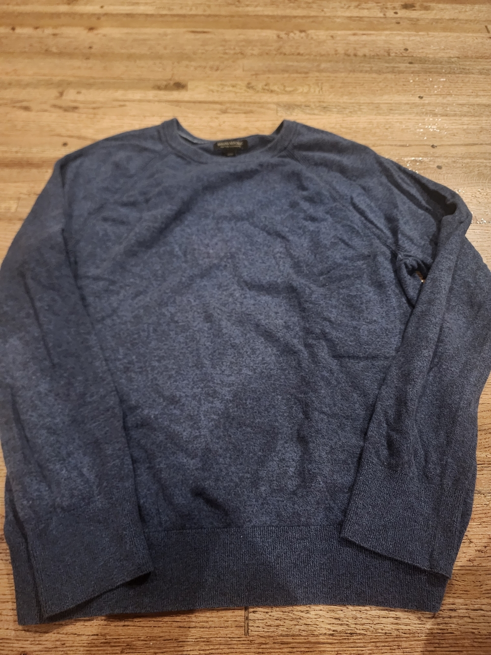 Banana Republic Cotton Cashmere Navy Blue Crewneck Sweater
